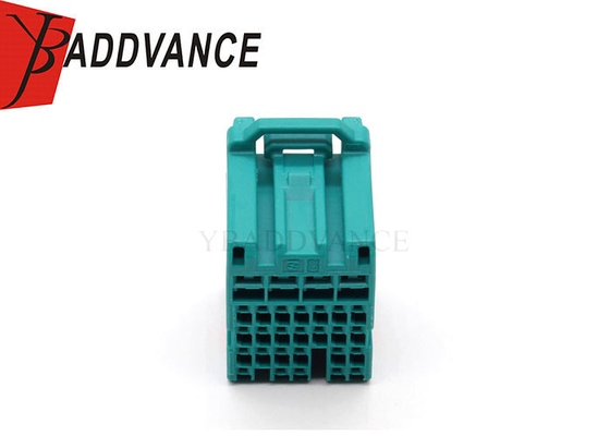 Blue Color Plastic Electrical PBT Female 28 Pin Connector Housing For Cable