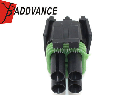 4 Way Female Weather Pack Connector Cable Mount Socket Aptiv /  12015798