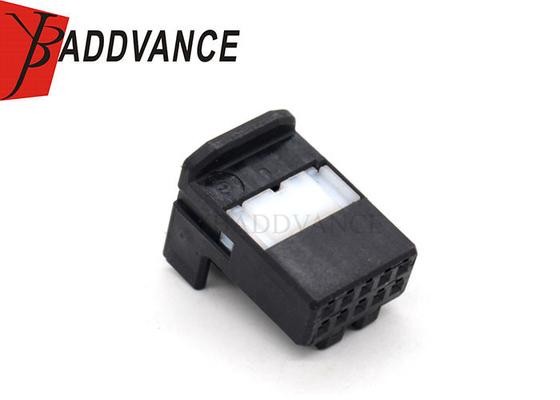 Electrical 10 Pin Female Connector Black Color With Terminals For Automotive