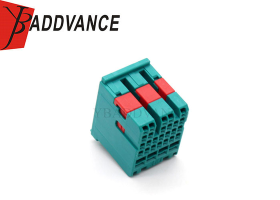 Blue Color Plastic Electrical PBT Female 28 Pin Connector Housing For Cable