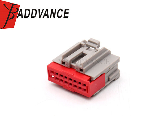 16 Pin Female Unsealed Electric Wire Connector With Terminals For Automotive