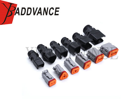 1011-227-0205 Deutsch DT Series Straight Black Backshell Connector Cover for 2 3 4 6 8 12 Female Plug