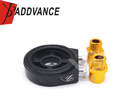 M20x1.5 3/4-16 UNF 10AN Oil Filter Sandwich Plate Adapter Universal for Mitsubishi EVO Oil Cooler
