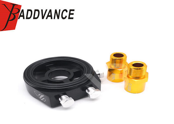 M20x1.5 3/4-16 UNF 10AN Oil Filter Sandwich Plate Adapter Universal for Mitsubishi EVO Oil Cooler