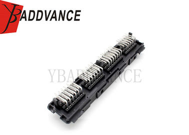 Black Plate Type Electric Plug Sockets 75 Pin Male Looper Crimp Termination