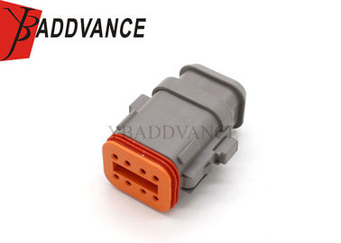 DT Series 8 Pin Deutsch Automotive Connectors With Shrink Boot Adapter DT06-08SA-E008 AT06-08SA-SRGRY