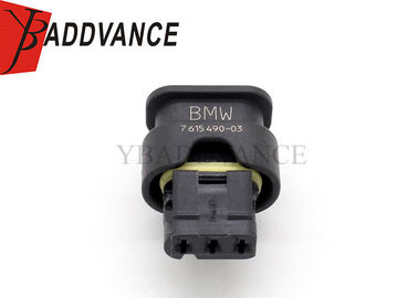 Electrical 3 Pin TE Connectivity AMP Connectors Female Hirschmann Auto Connector For BMW 7615490-03