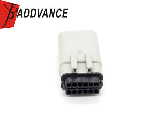 33482-6306/0334826306 12 Pin Male Electrical Plastic Connector White Color