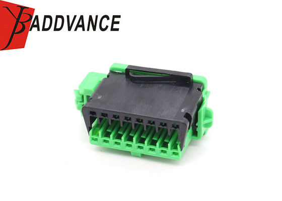 953490-3 16 Pin Female Tyco AMP Connectors Green Color