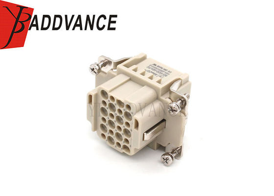 HDD-024-FC 24 Pin Female Heavy Duty Connector Grey Industrial Socket