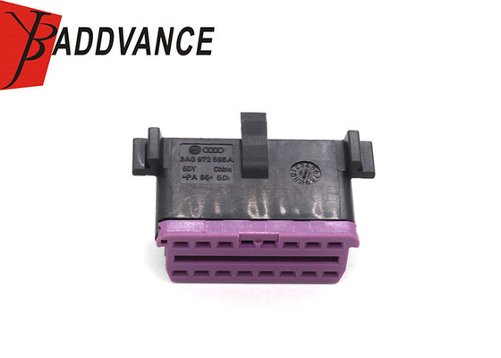 3A0972695A 16 Pin Female OBD Diagnostic Socket Electrical Auto Connector