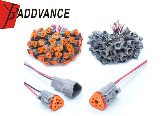 자동차 전기 DT06-3S DT04-3P Deutsch DT 시리즈 암수 3핀 커넥터 피그테일 방수