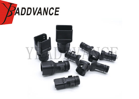 1011-227-0205 Deutsch DT 시리즈 직선 검은색 뒷모양 연결 장치 커버 2 3 4 6 8 12 여성 플러그